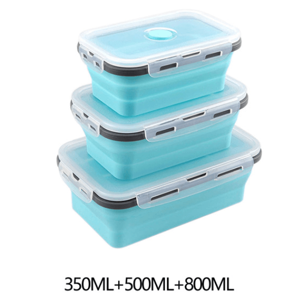 מארז 3 קופסאות אוכל מסיליקון גמיש - Smart Shop IL