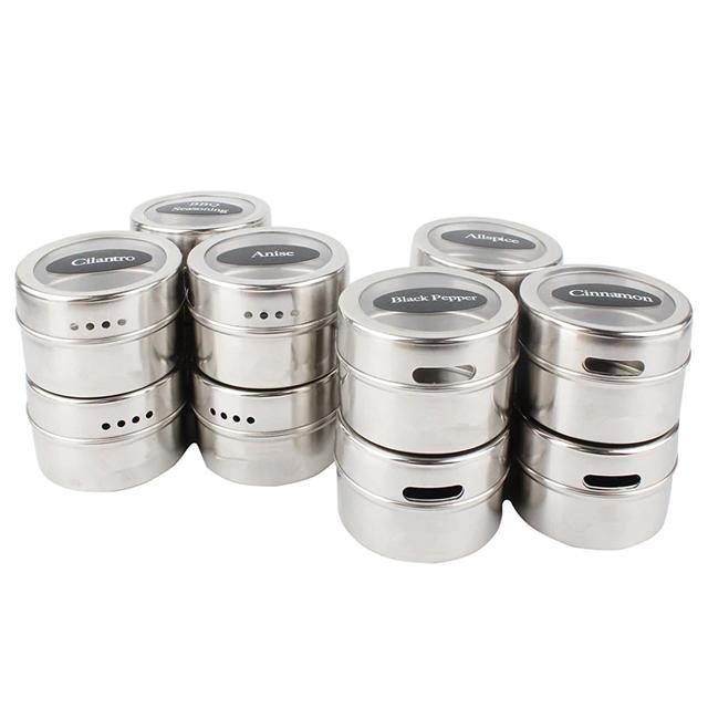 מארז של 82 קופסאות תבלינים מתמגנטות למקרר - SiliCoverstore