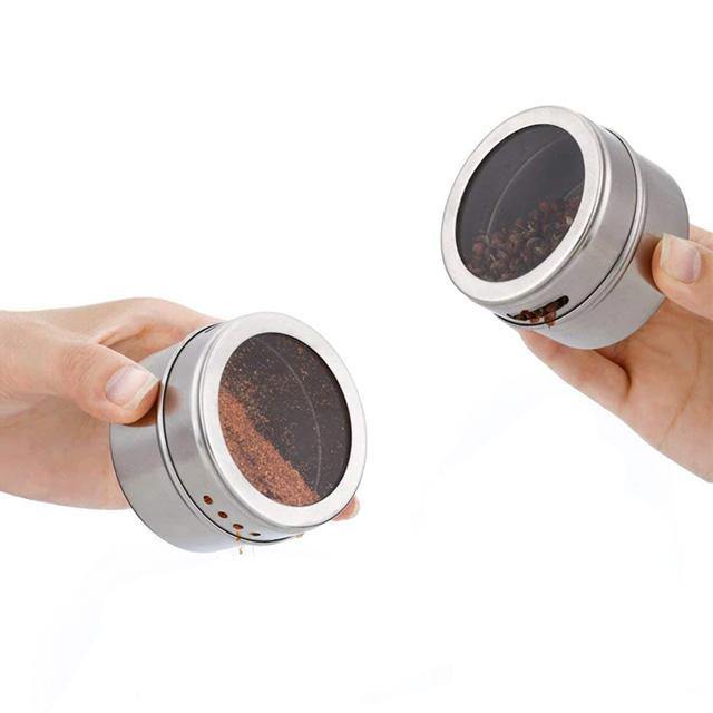 מארז של 82 קופסאות תבלינים מתמגנטות למקרר - SiliCoverstore