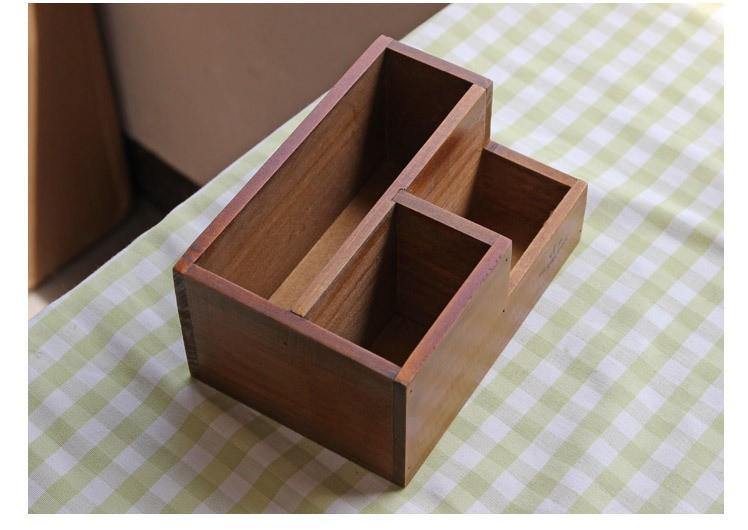 קופסאת אכסון רב תכליתית בסגנון וינטג' מעץ אמיתי - SiliCoverstore