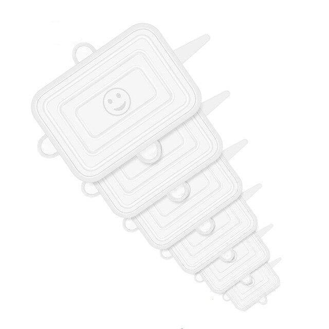 מכסה סיליקון אוניברסלי-מארז של 6 גדלים שונים - Smart Shop IL